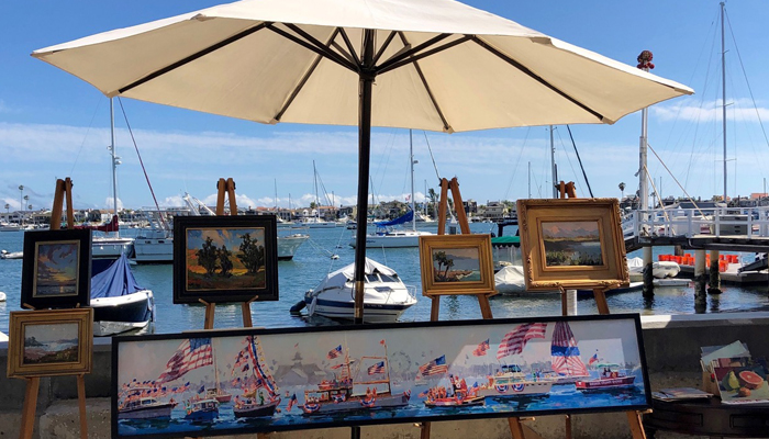 Balboa Island Artwalk in Newport Beach