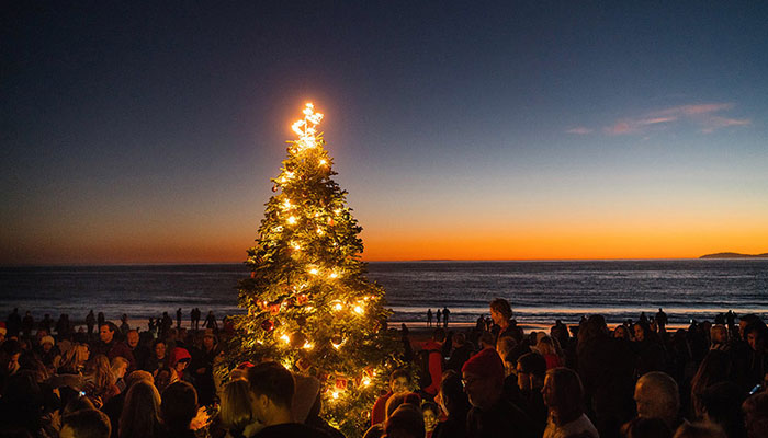 Celebrate Crystal Cove’s Tree Lighting at The Beachcomber Cafe